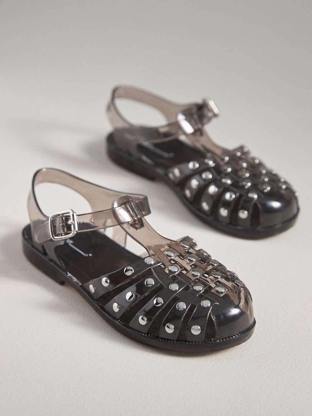 New Anthropologie x Intentionally Blank Ellery studded jelly sandals